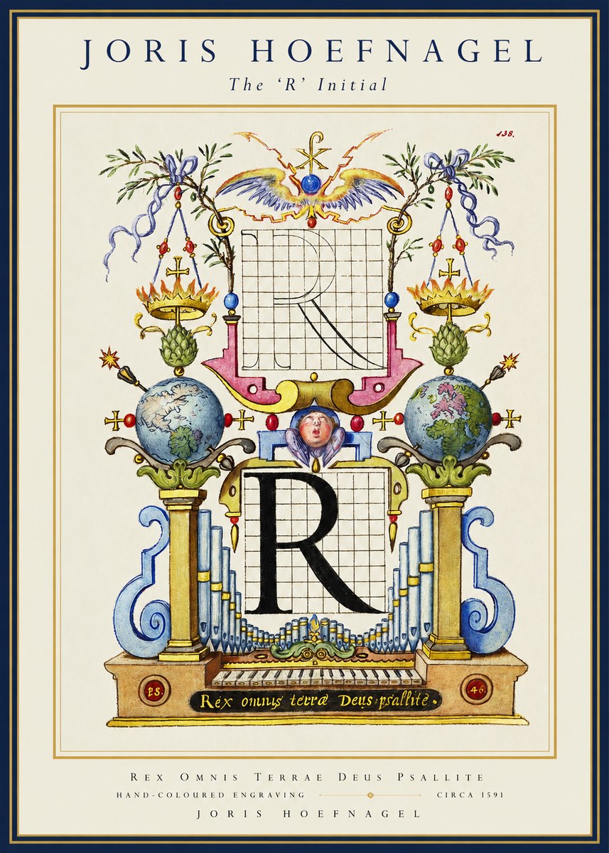 Joris Hoefnagel The 'R' Initial No1 - Juliste