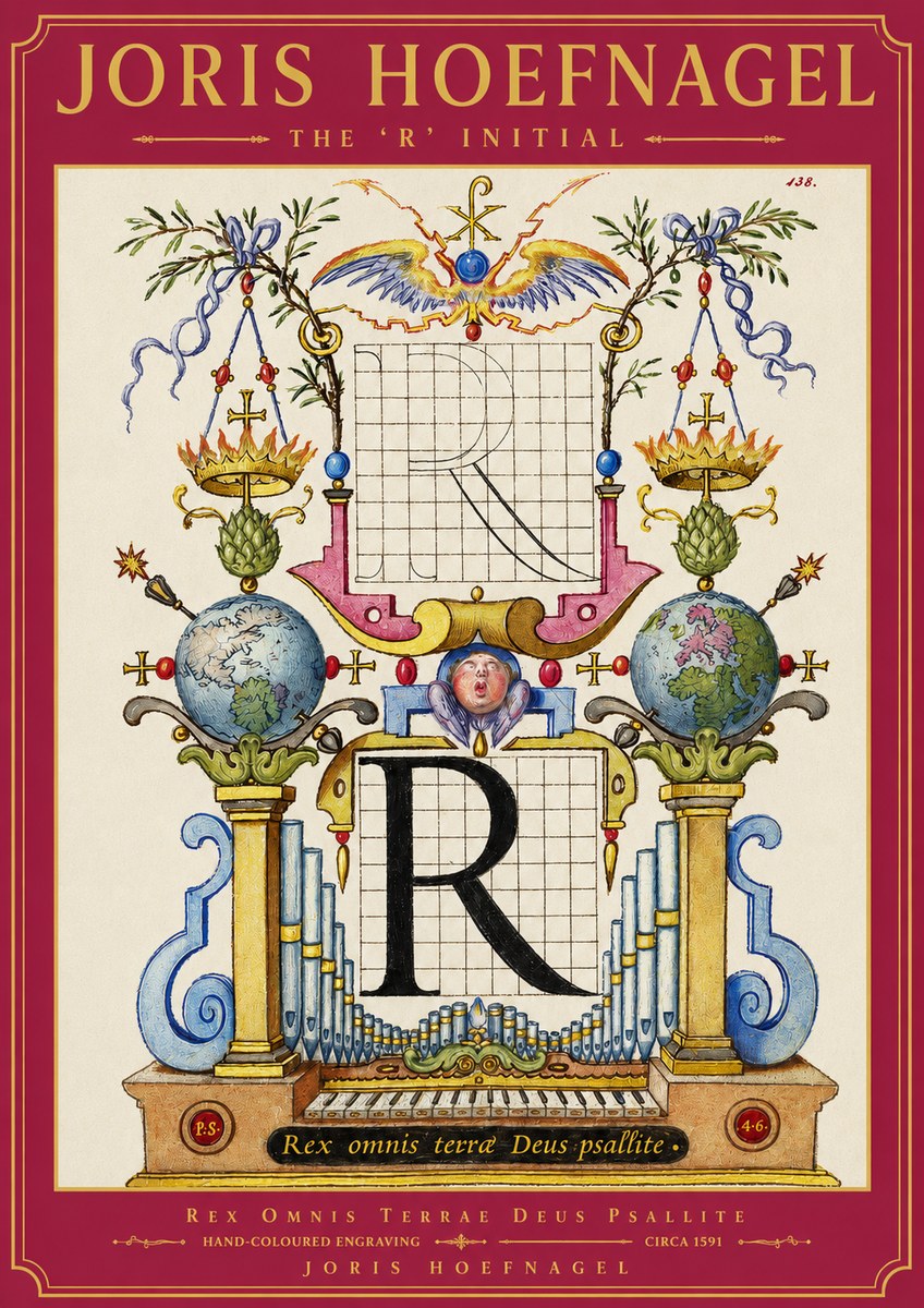 Joris Hoefnagel The 'R' Initial No2 - Juliste