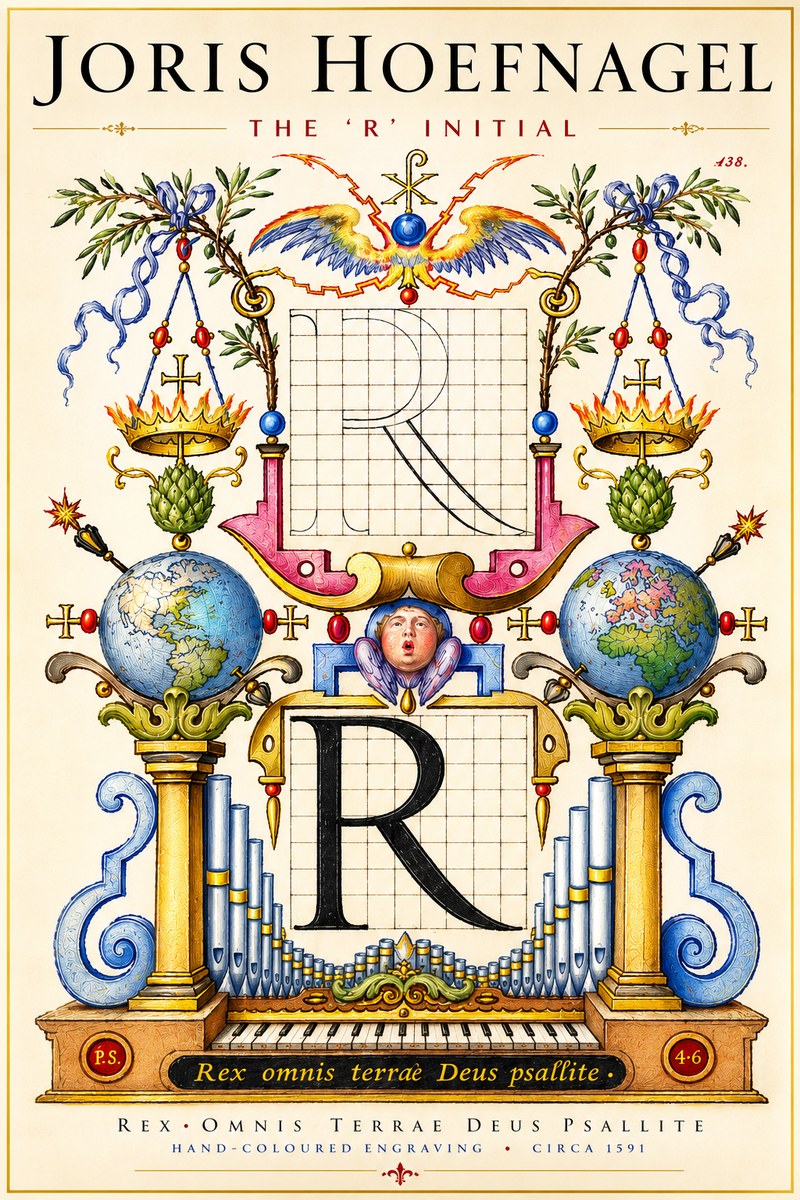 Joris Hoefnagel The 'R' Initial No4 - Juliste