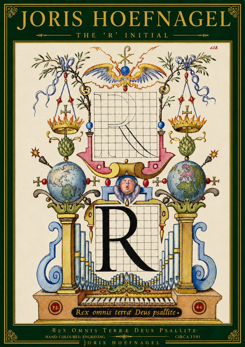 Joris Hoefnagel The 'R' Initial No5 - Juliste