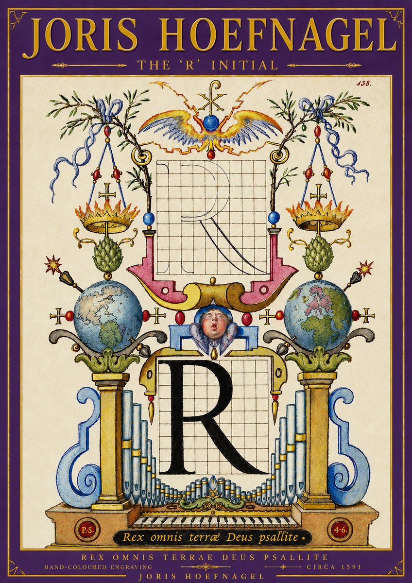 Joris Hoefnagel The 'R' Initial No6 - Juliste