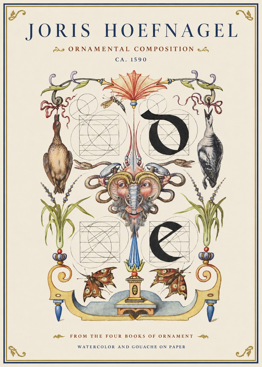 Joris Hoefnagel Ornamental Composition No1 - Juliste