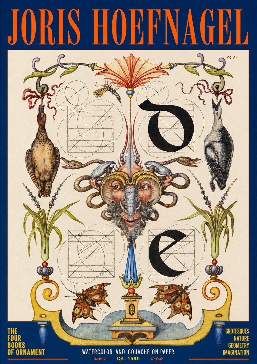 Joris Hoefnagel Ornamental Composition No2 - Juliste