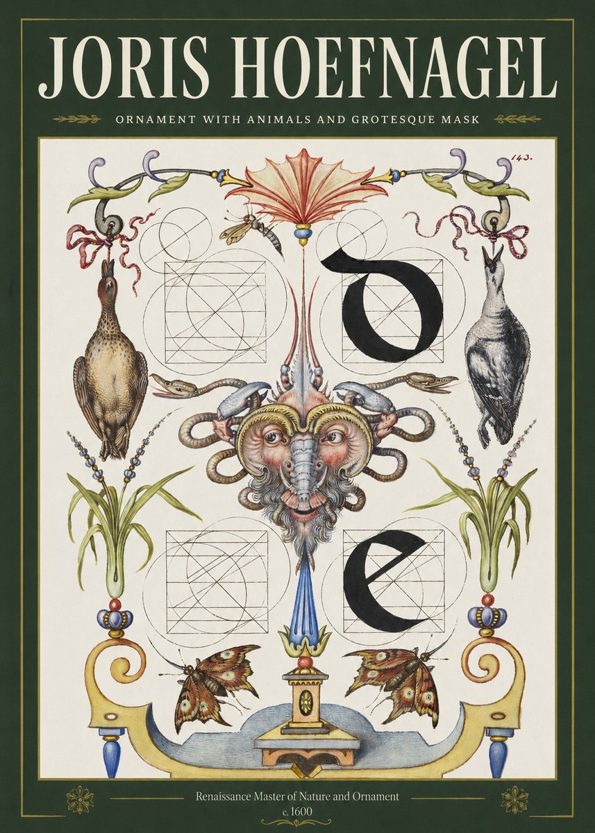 Joris Hoefnagel Ornamental Composition No4 - Juliste