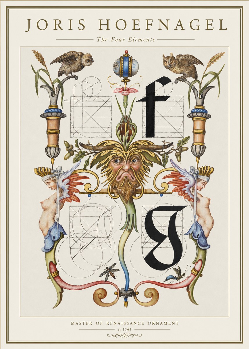 Joris Hoefnagel The Four Elements II No1 - Juliste