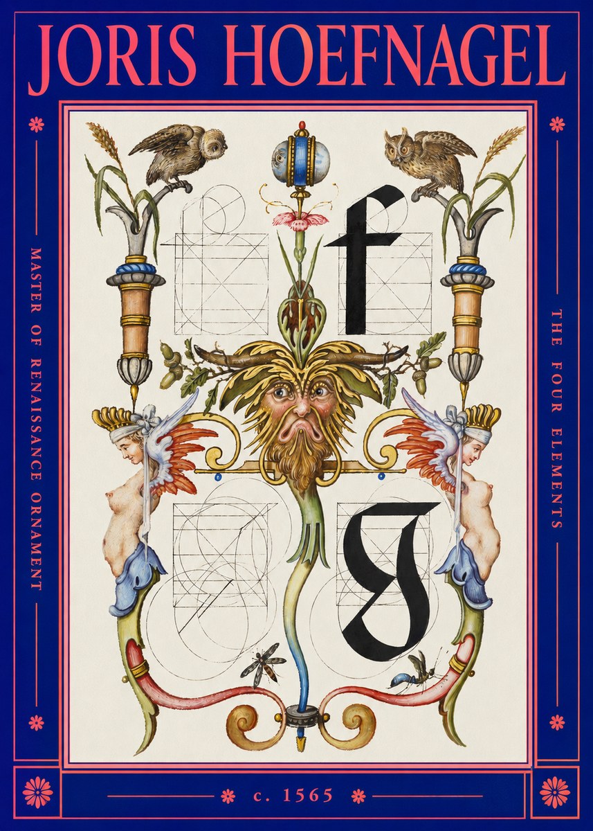 Joris Hoefnagel The Four Elements II No2 - Juliste