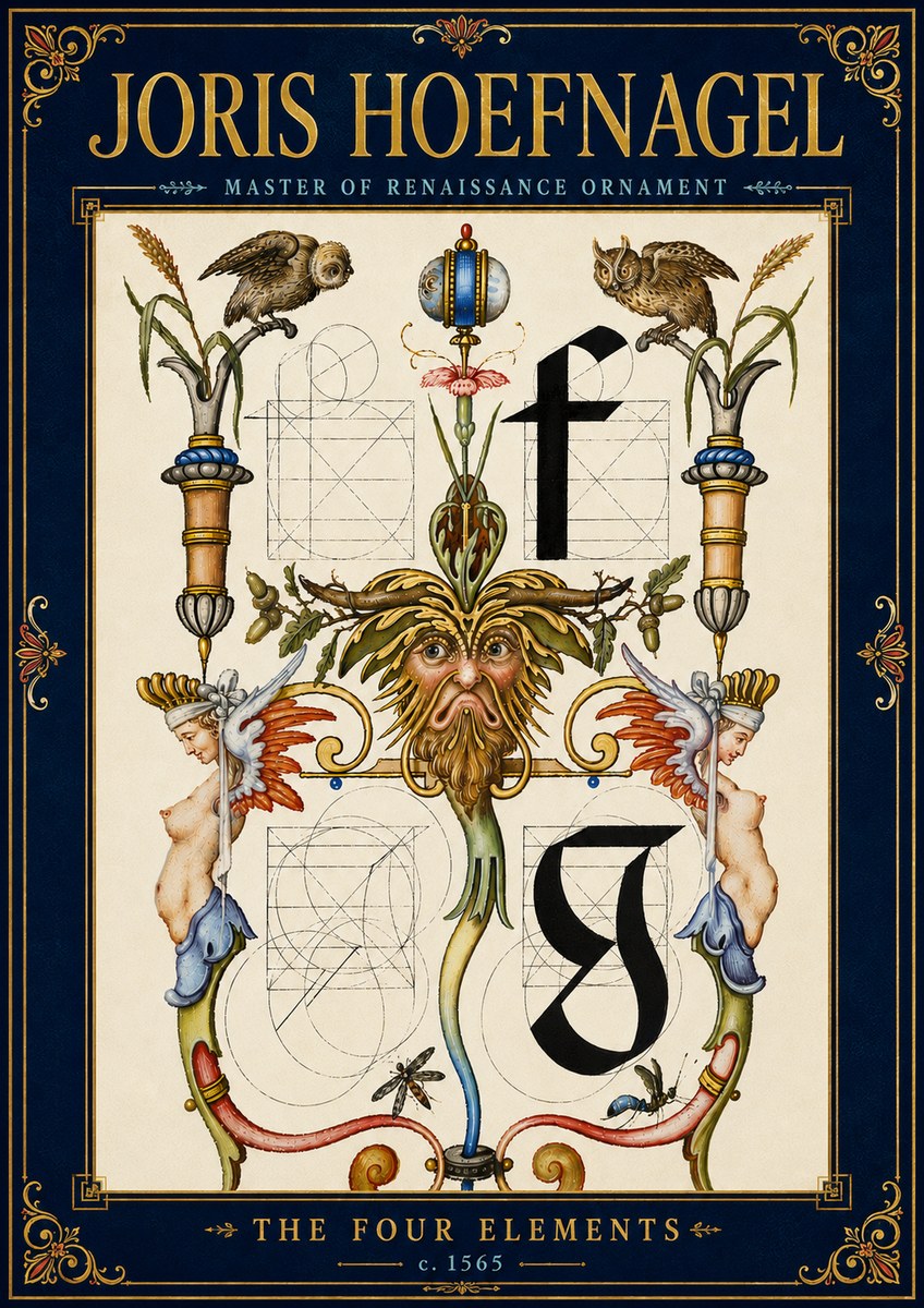 Joris Hoefnagel The Four Elements II No6 - Juliste
