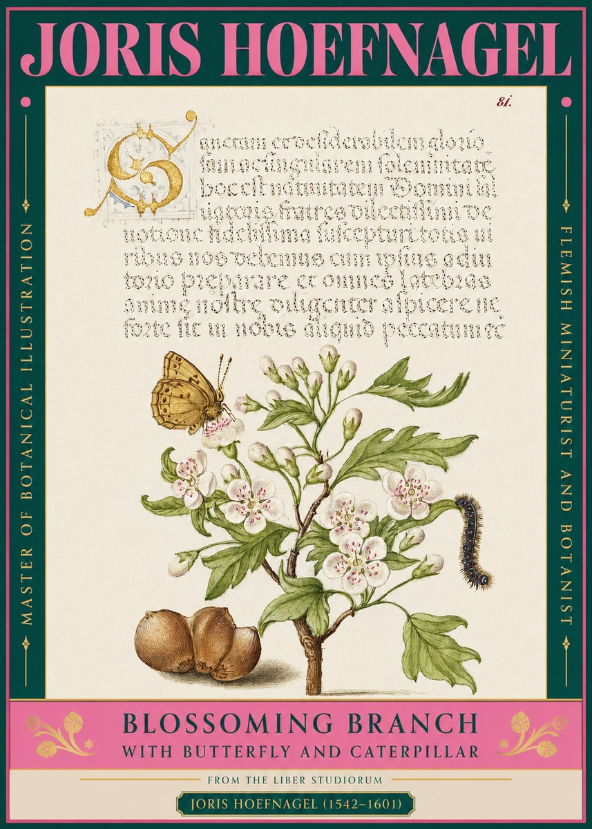 Joris Hoefnagel Blossoming Branch No3 - Juliste