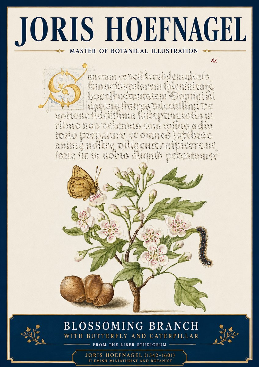 Joris Hoefnagel Blossoming Branch No4 - Juliste