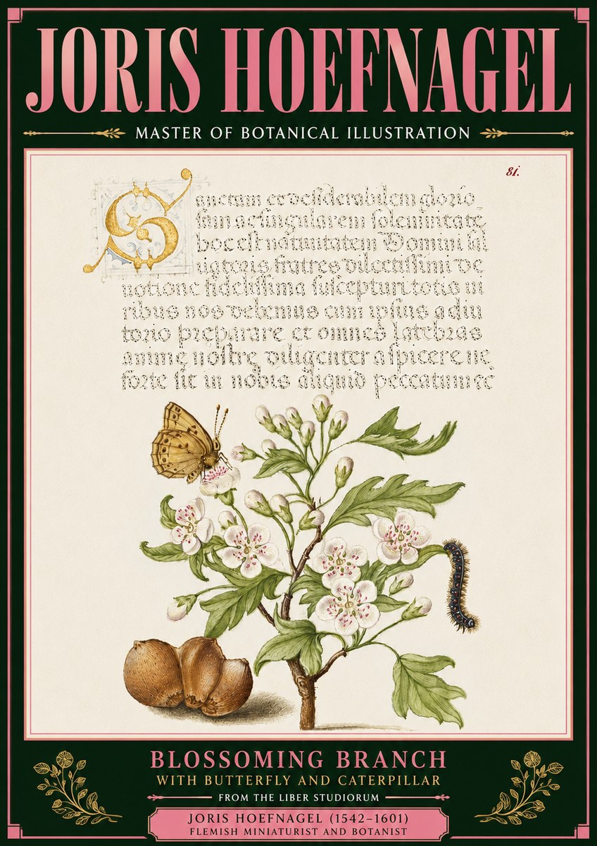Joris Hoefnagel Blossoming Branch No6 - Juliste