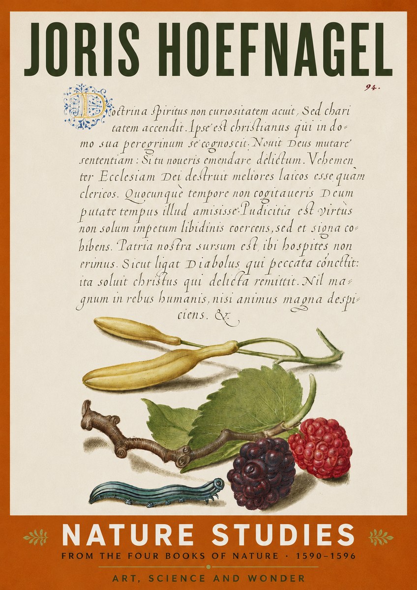 Joris Hoefnagel Nature Studies No4 - Juliste