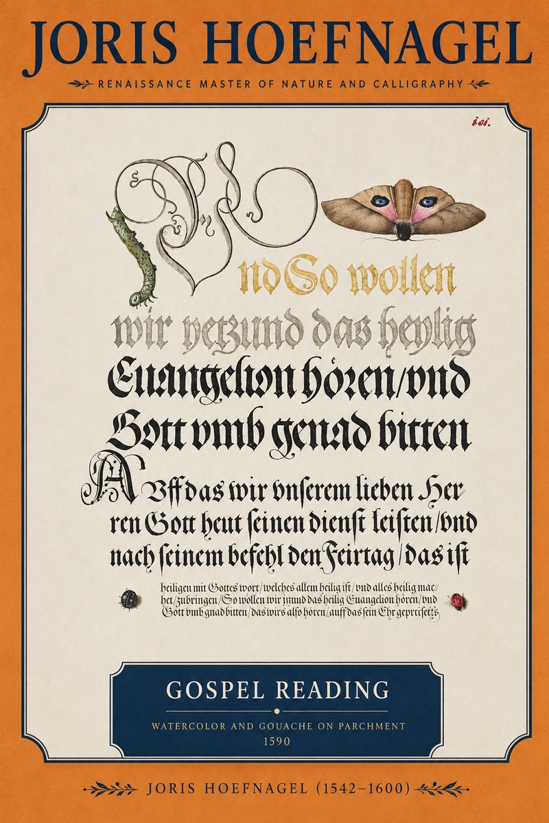 Joris Hoefnagel Gospel Reading No3 - Juliste
