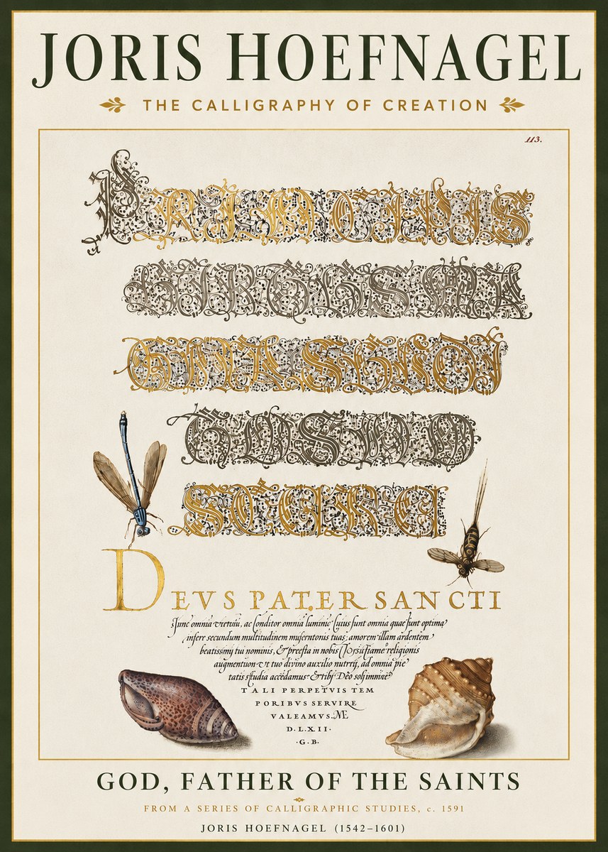 Joris Hoefnagel Praise Be to God the Father No5 - Juliste