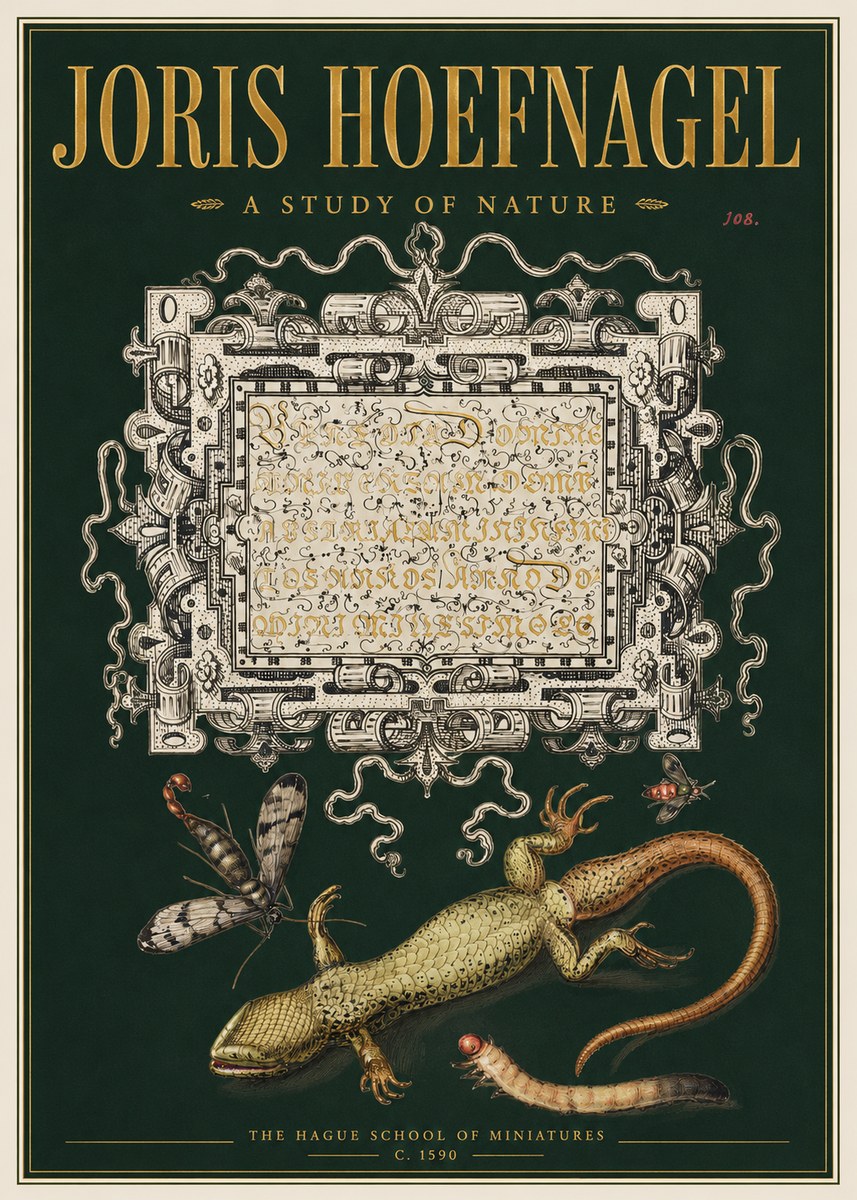 Joris Hoefnagel A Study of Nature III No3 - Juliste