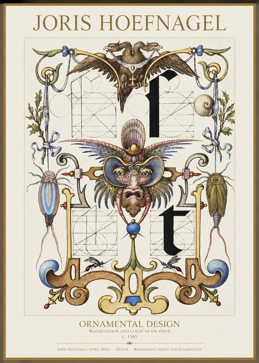 Joris Hoefnagel Ornamental Design II No1 - Juliste