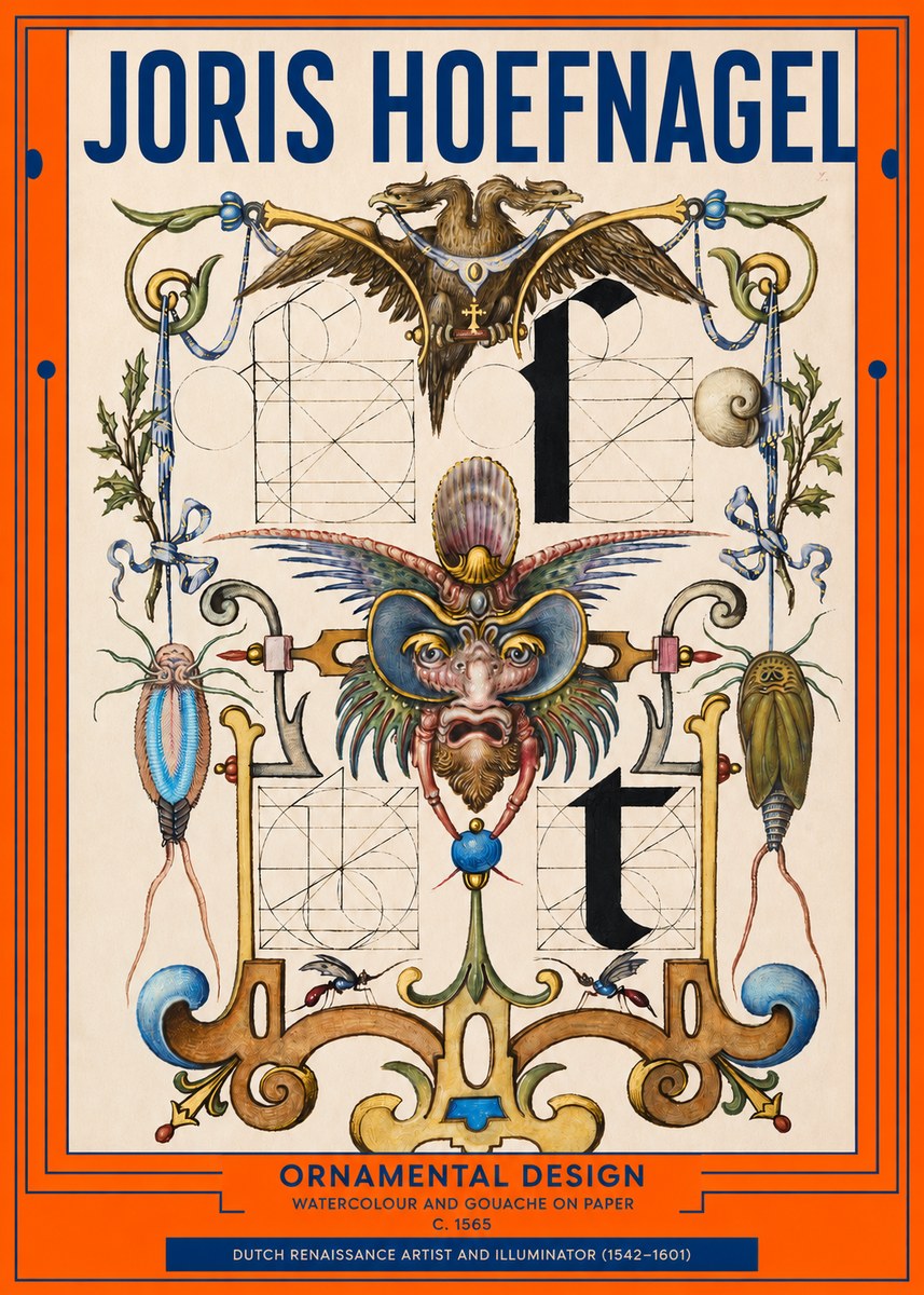 Joris Hoefnagel Ornamental Design II No2 - Juliste