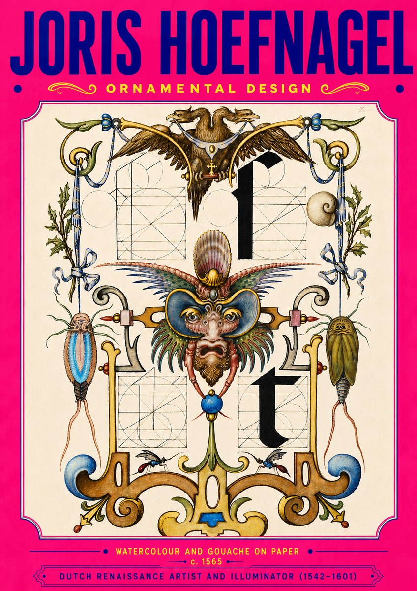 Joris Hoefnagel Ornamental Design II No5 - Juliste