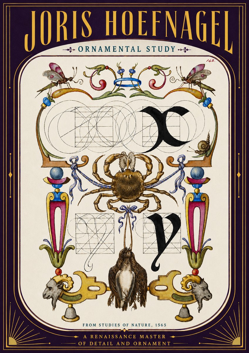 Joris Hoefnagel Ornamental Study II No5 - Juliste