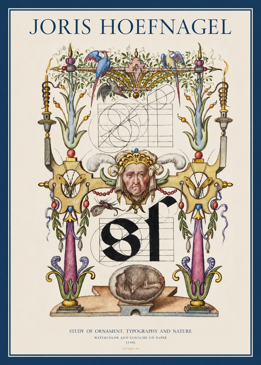 Joris Hoefnagel Mastery in Detail - Renaissance Ornament & Nature Studies No5 - Juliste