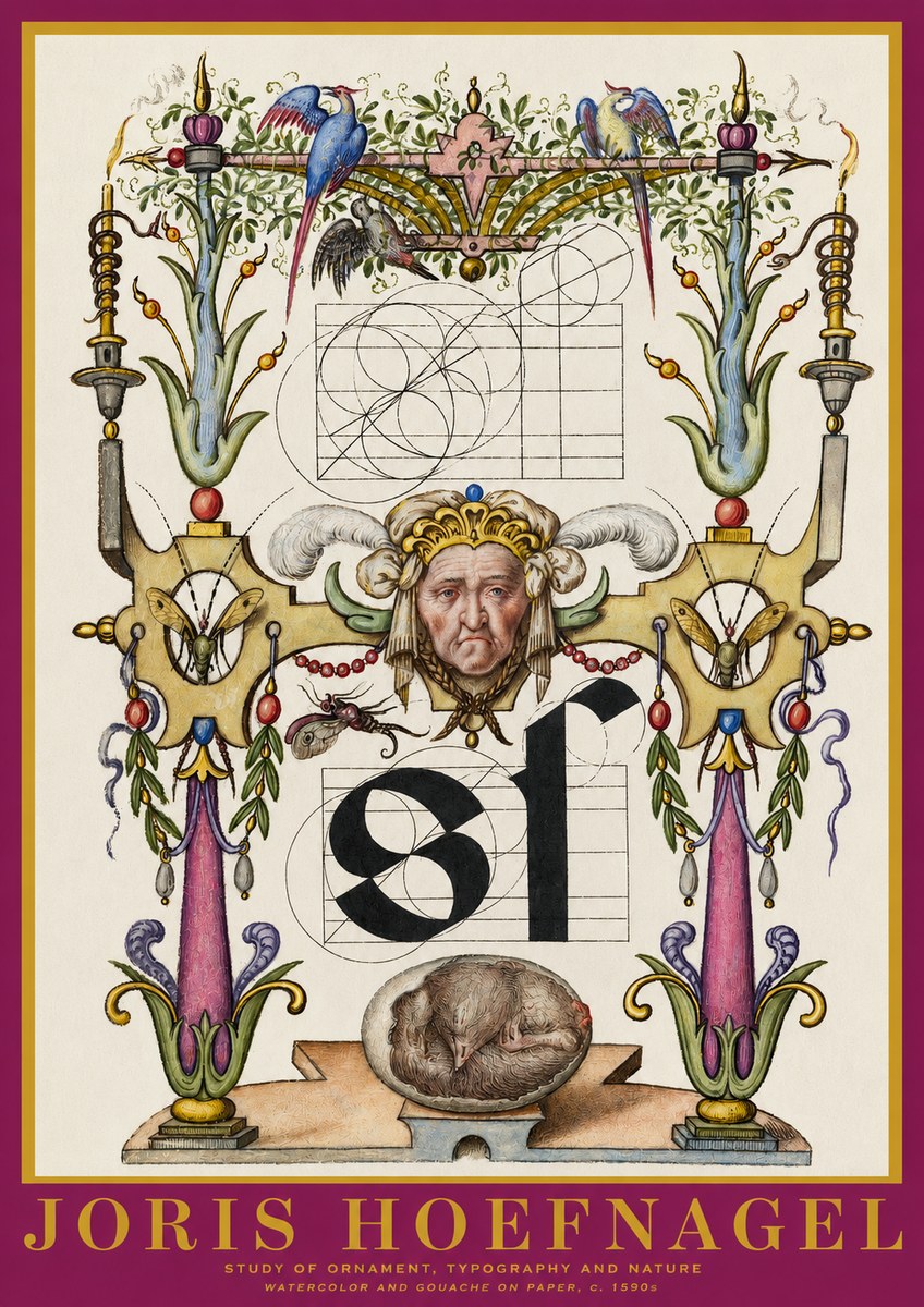 Joris Hoefnagel Mastery in Detail - Renaissance Ornament & Nature Studies No6 - Juliste