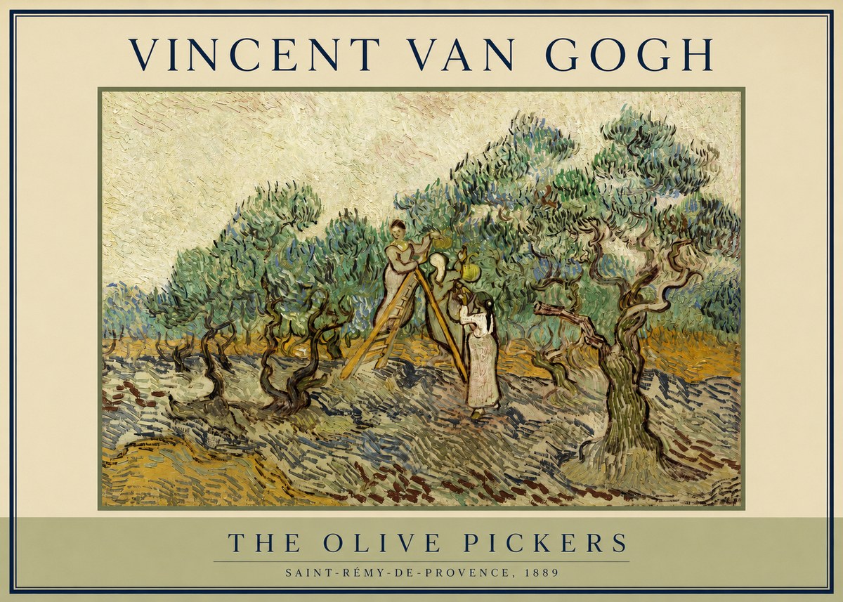 Van Gogh The Olive Pickers II No2 - Juliste