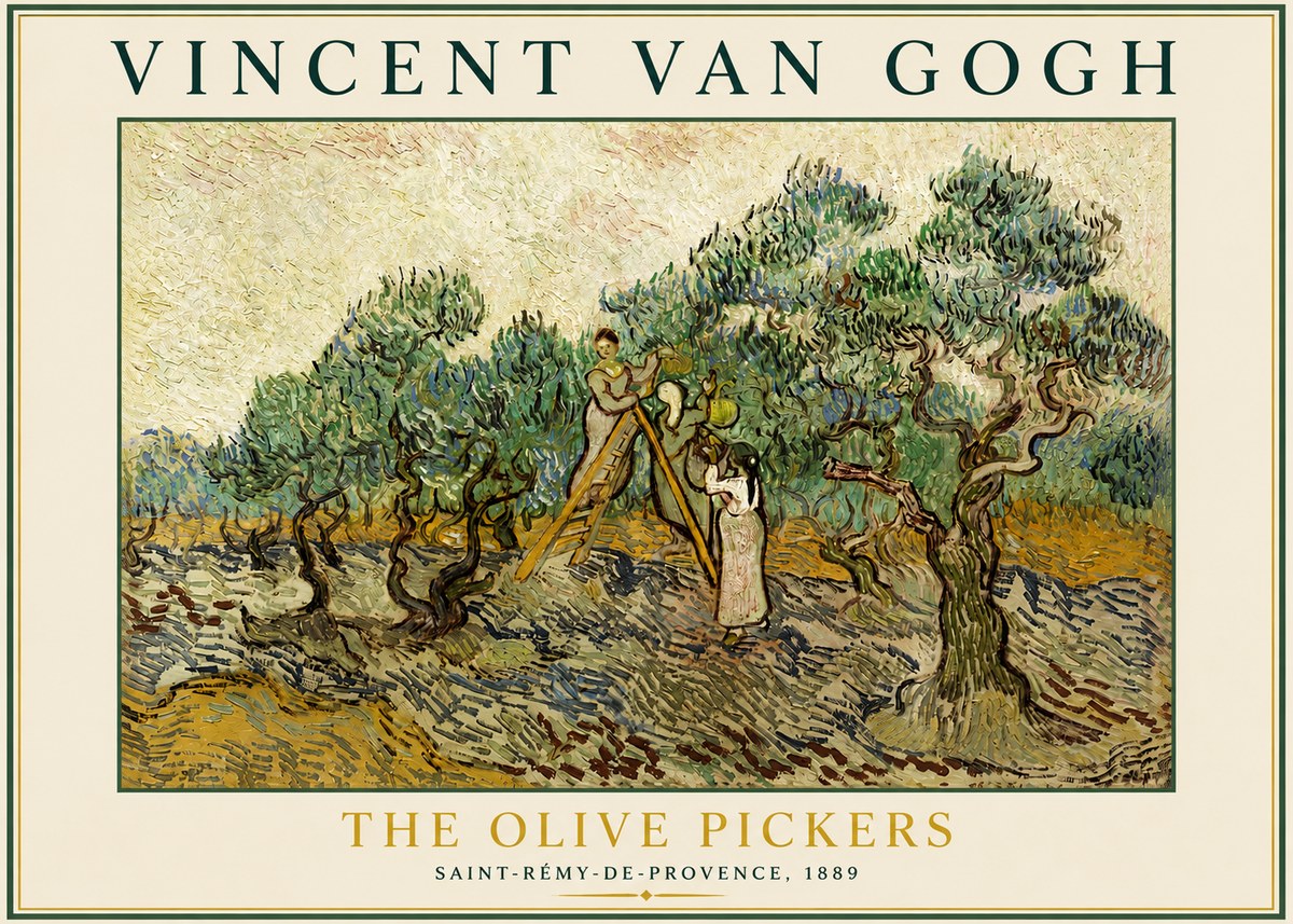 Van Gogh The Olive Pickers II No3 - Juliste
