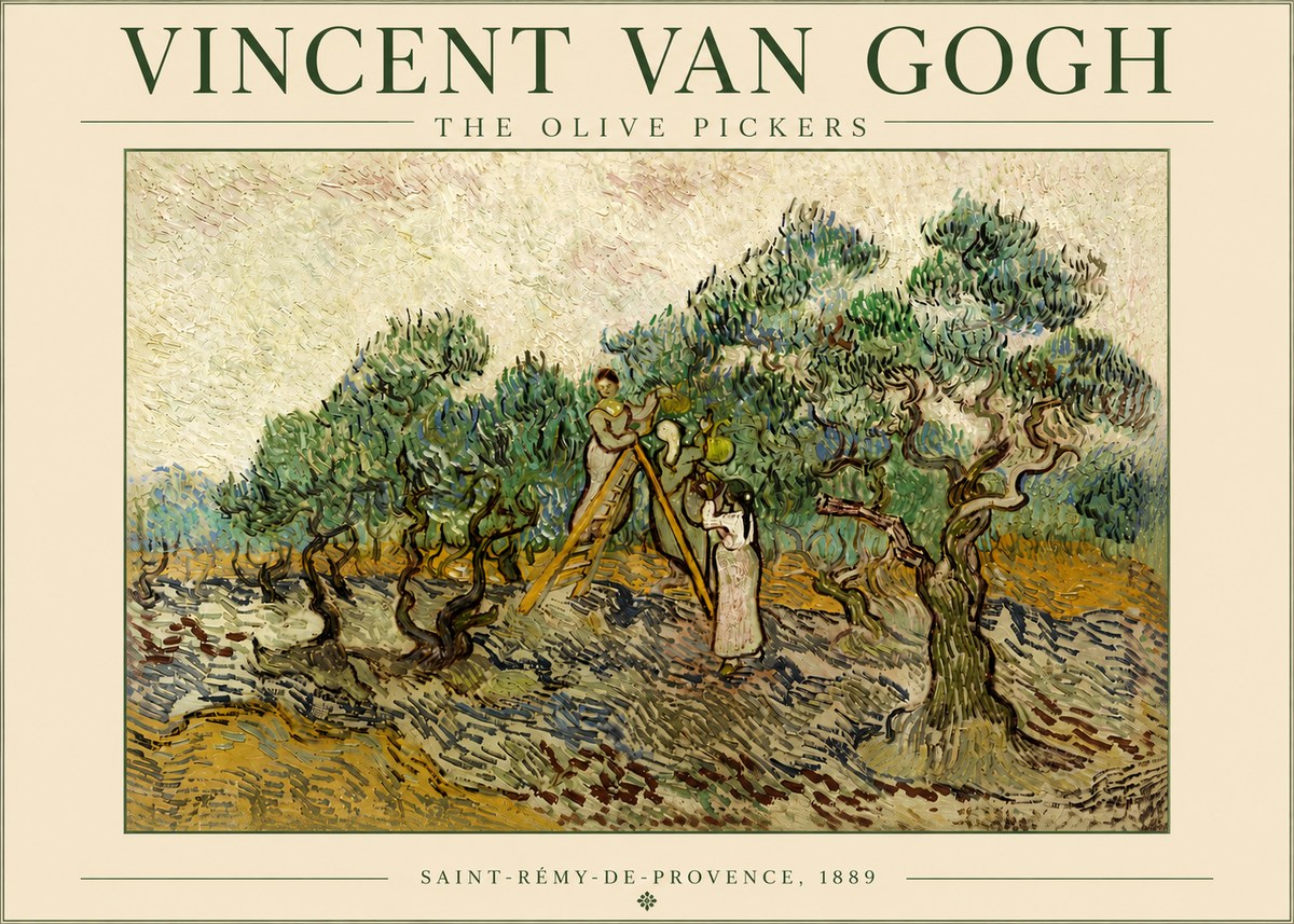 Van Gogh The Olive Pickers II No4 - Juliste