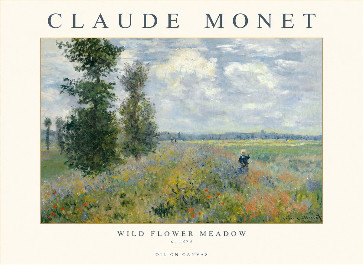 Monet Wild Flower Meadow No1 - Juliste