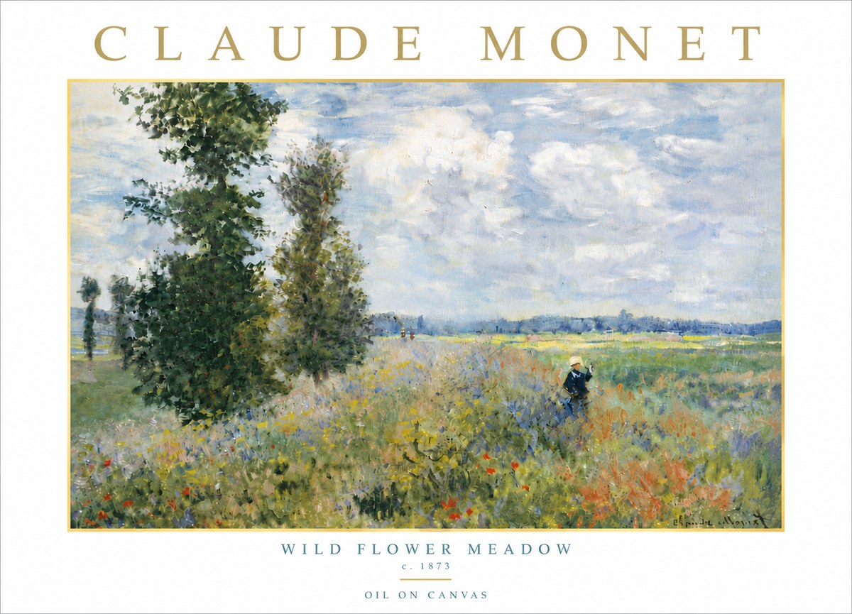 Monet Wild Flower Meadow No6 - Juliste