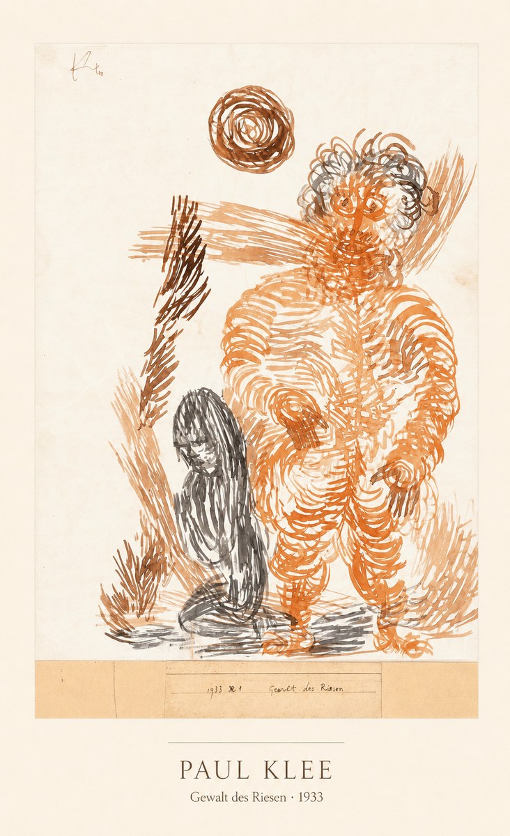 Paul Klee Gewalt Des Riesen I No4 - Juliste