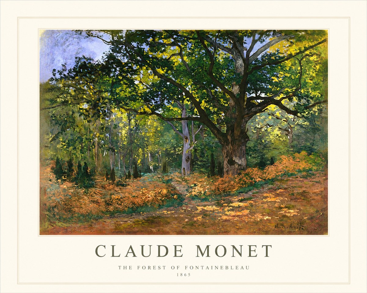 Monet The Forest of Fontainebleau No1 - Juliste