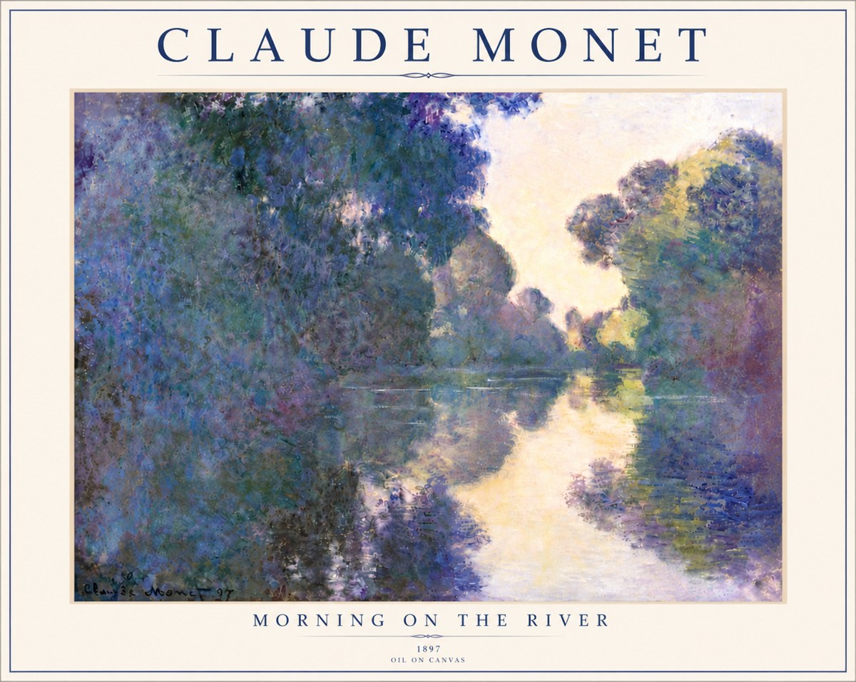 Monet Morning on the River No6 - Juliste