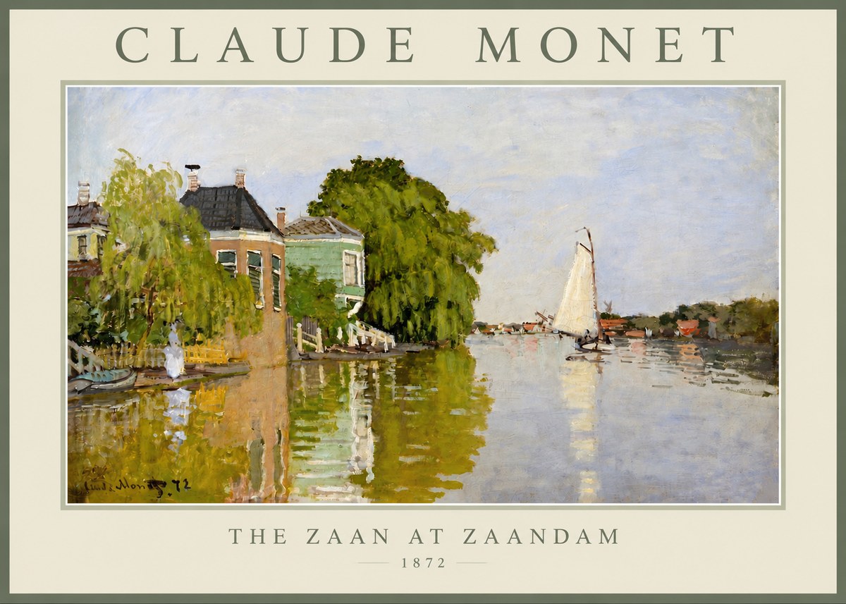 Monet The Zaan at Zaandam No3 - Juliste