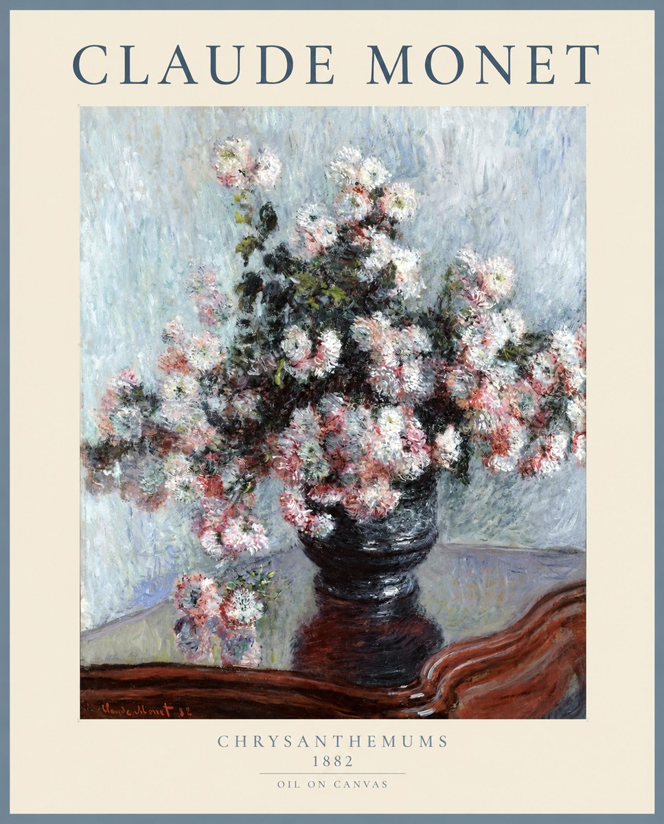 Monet Chrysanthemums No1 - Juliste
