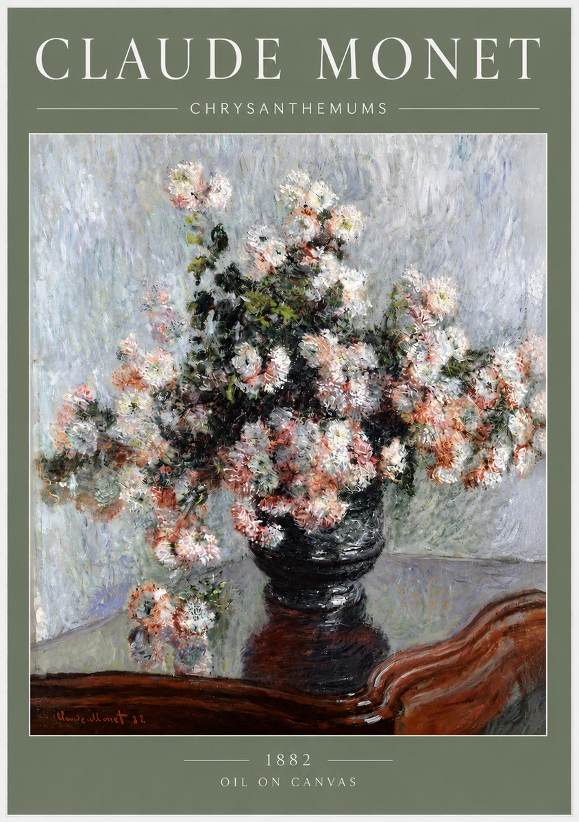 Monet Chrysanthemums No3 - Juliste