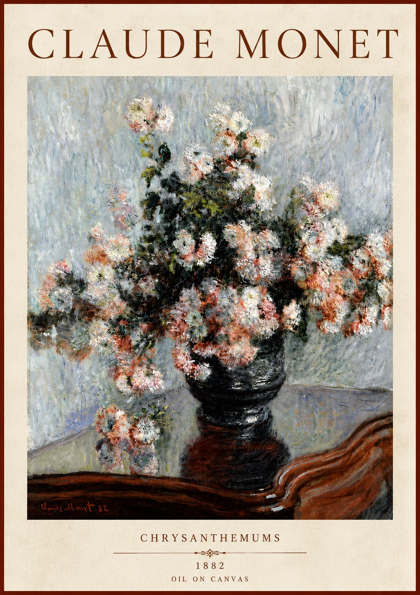 Monet Chrysanthemums No5 - Juliste
