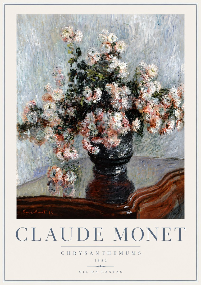 Monet Chrysanthemums No6 - Juliste
