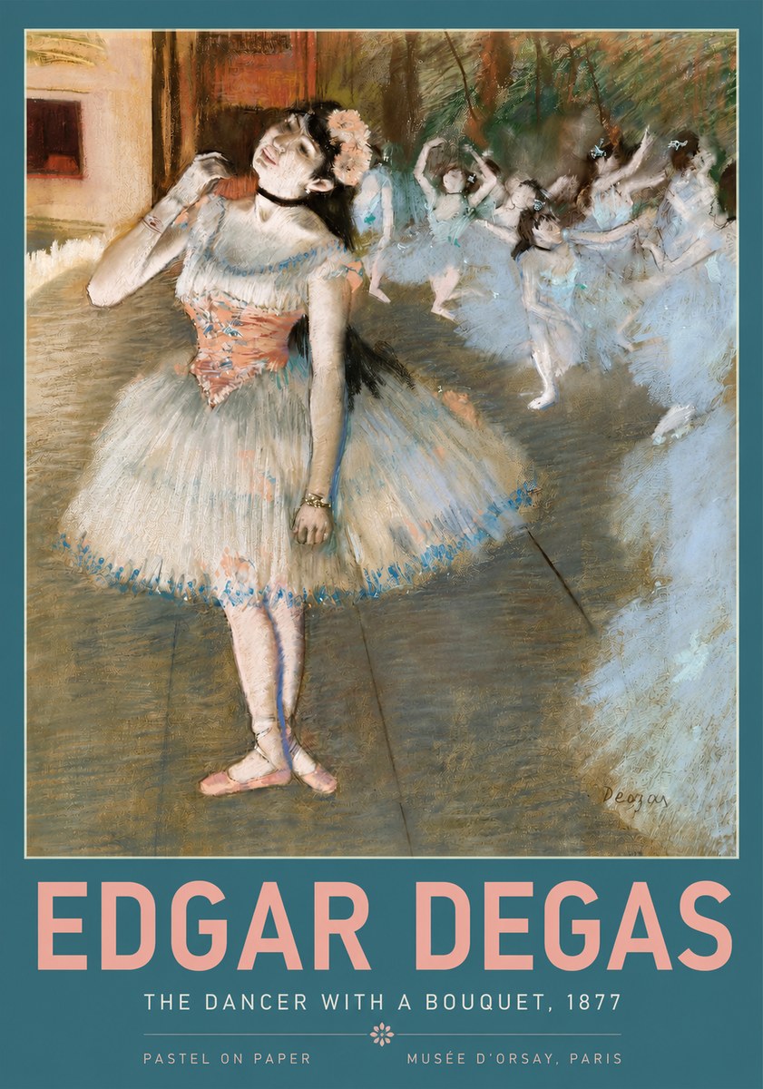 Edgar Degas The Dancer with a Bouquet No2 - Juliste