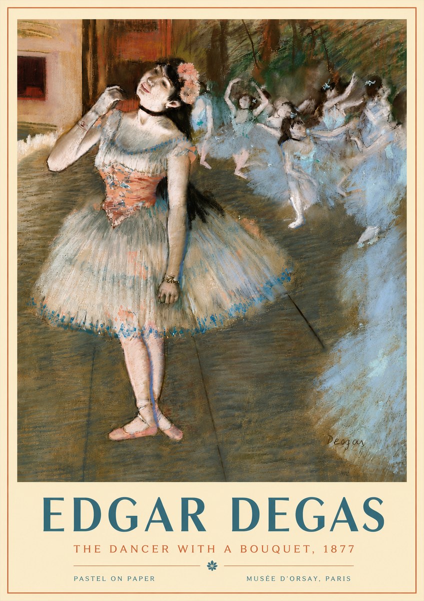 Edgar Degas The Dancer with a Bouquet No4 - Juliste