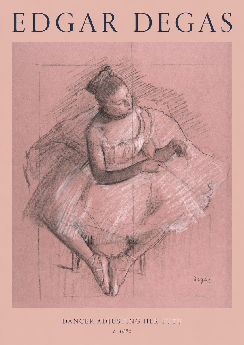 Edgar Degas Dancer Adjusting Her Tutu No1 - Juliste