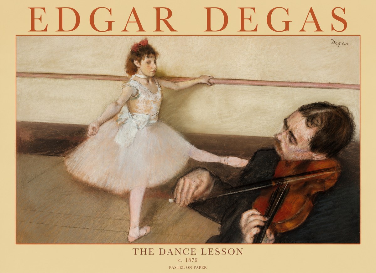 Edgar Degas The Dance Lesson No1 - Juliste