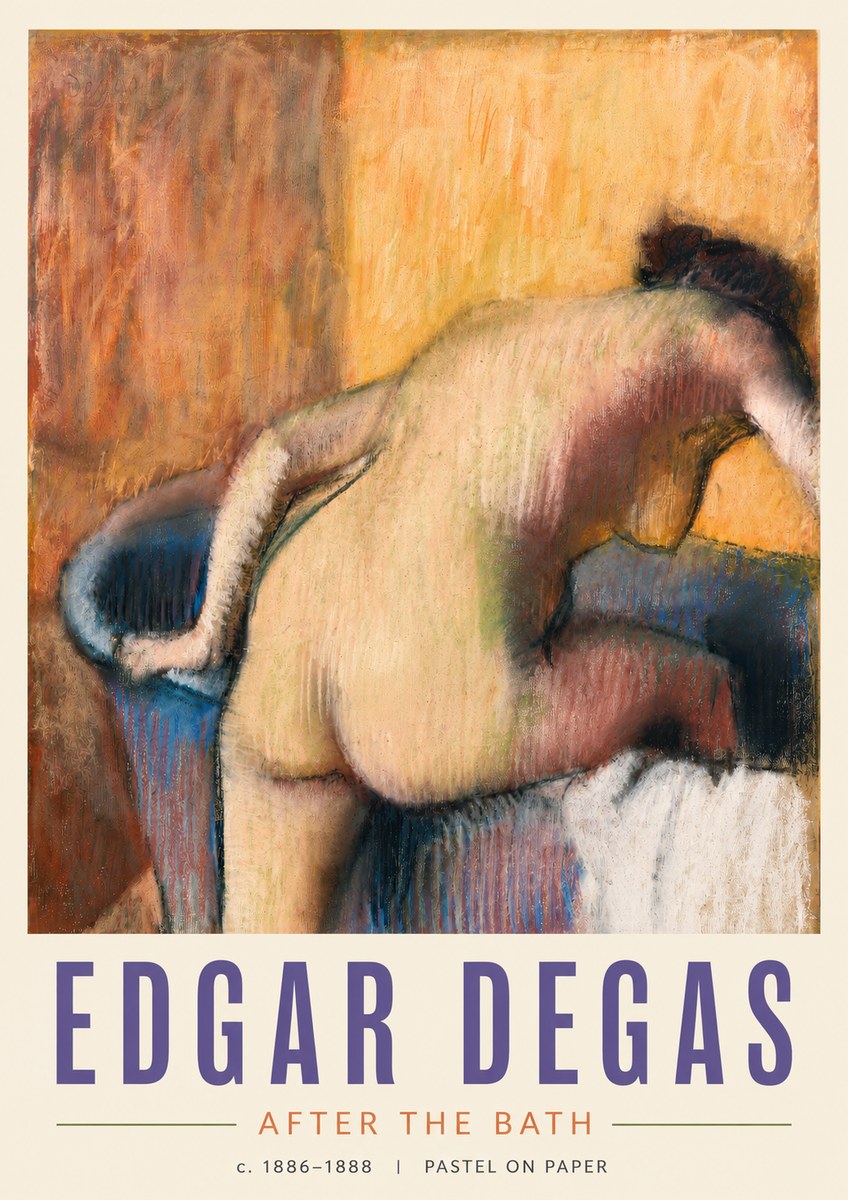 Edgar Degas After the Bath I No4 - Juliste