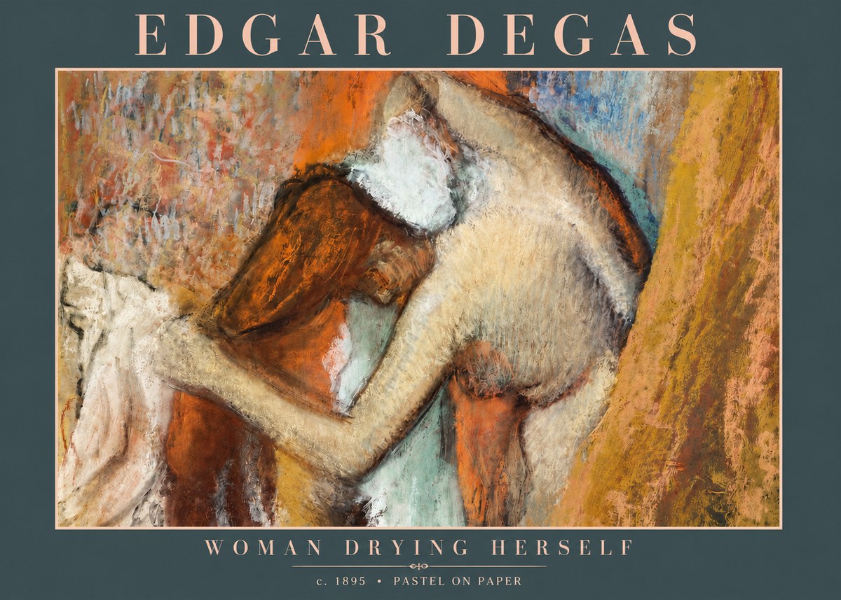 Edgar Degas Woman Drying Herself I No3 - Juliste