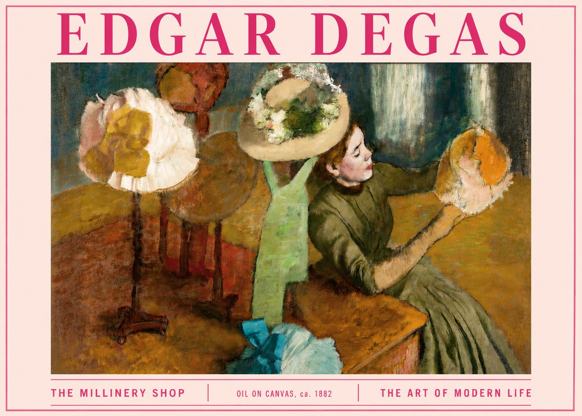 Edgar Degas The Millinery Shop, Ca. 1882 No3 - Juliste