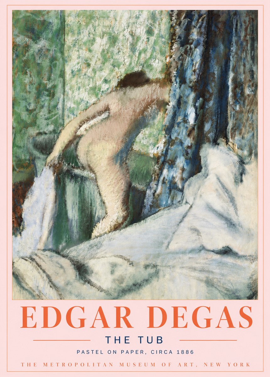 Edgar Degas The Tub No4 - Juliste