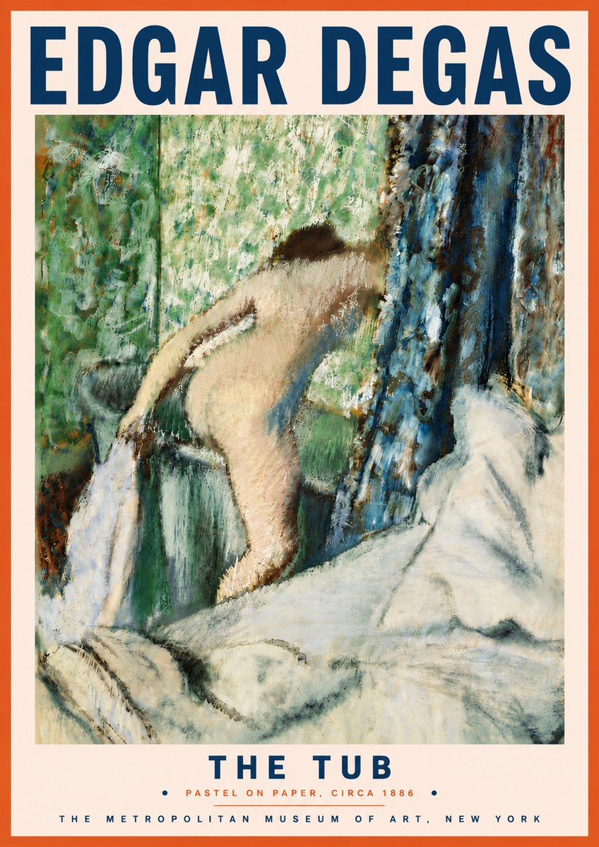 Edgar Degas The Tub No6 - Juliste