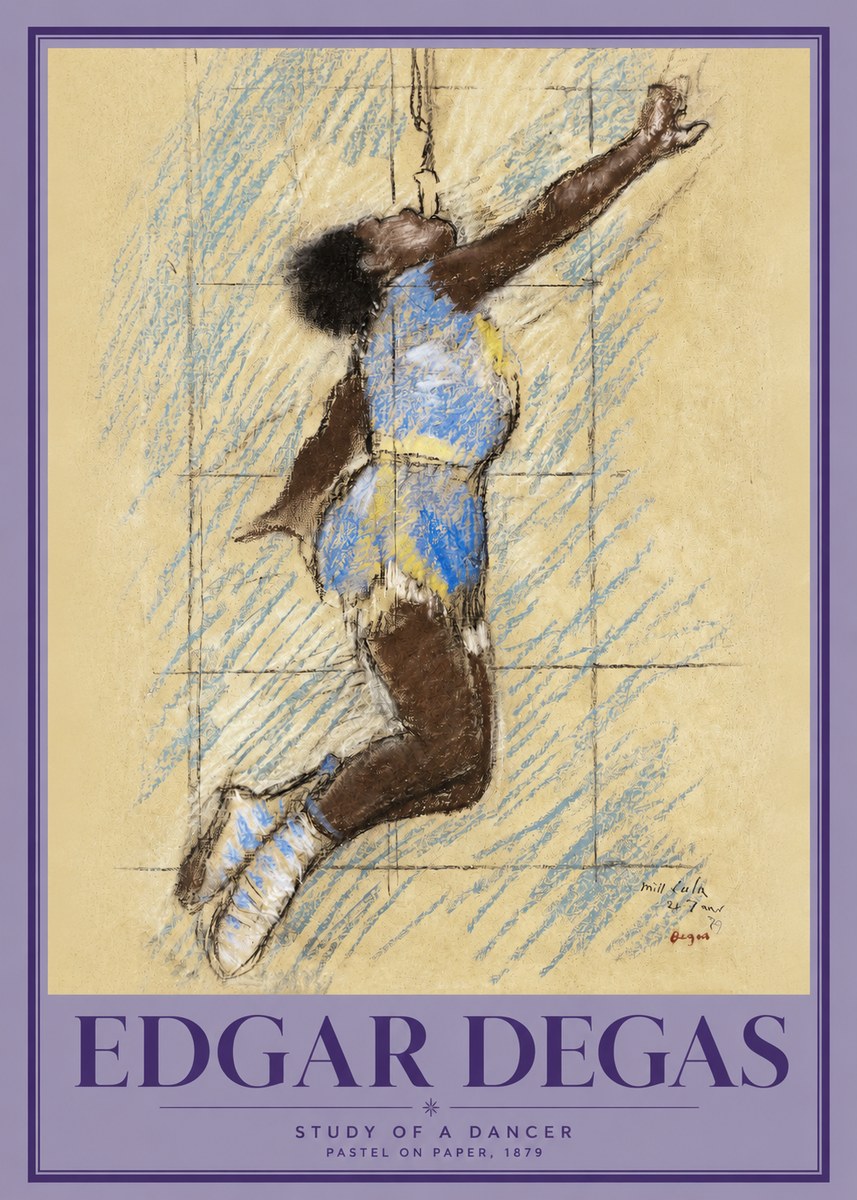 Edgar Degas Study of a Dancer No2 - Juliste
