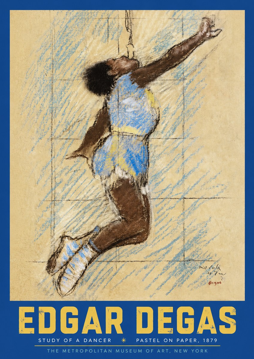 Edgar Degas Study of a Dancer No3 - Juliste