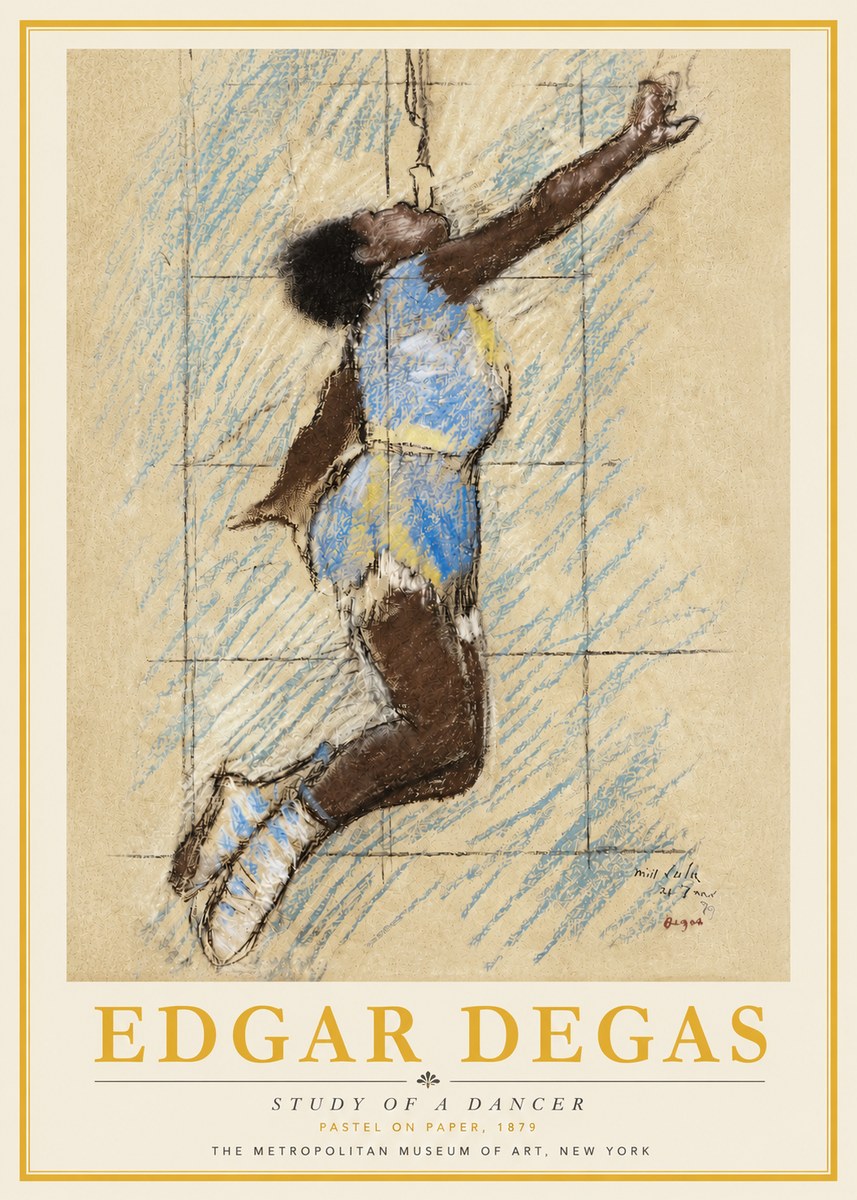 Edgar Degas Study of a Dancer No4 - Juliste