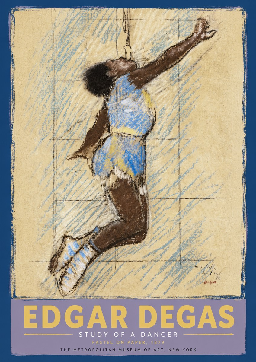 Edgar Degas Study of a Dancer No5 - Juliste